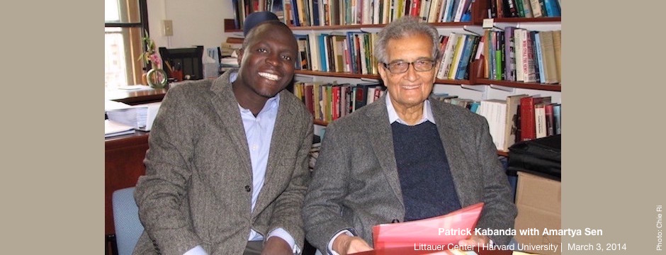Patrick Kabanda with Amartya Sen