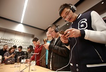 Apple store in China. Digital music sales generated $15 billion in 2015 (Imaginechina/AP Images).
